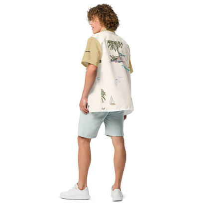 APD Tropics Button Down Tee