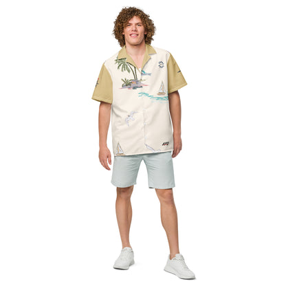 APD Tropics Button Down Tee