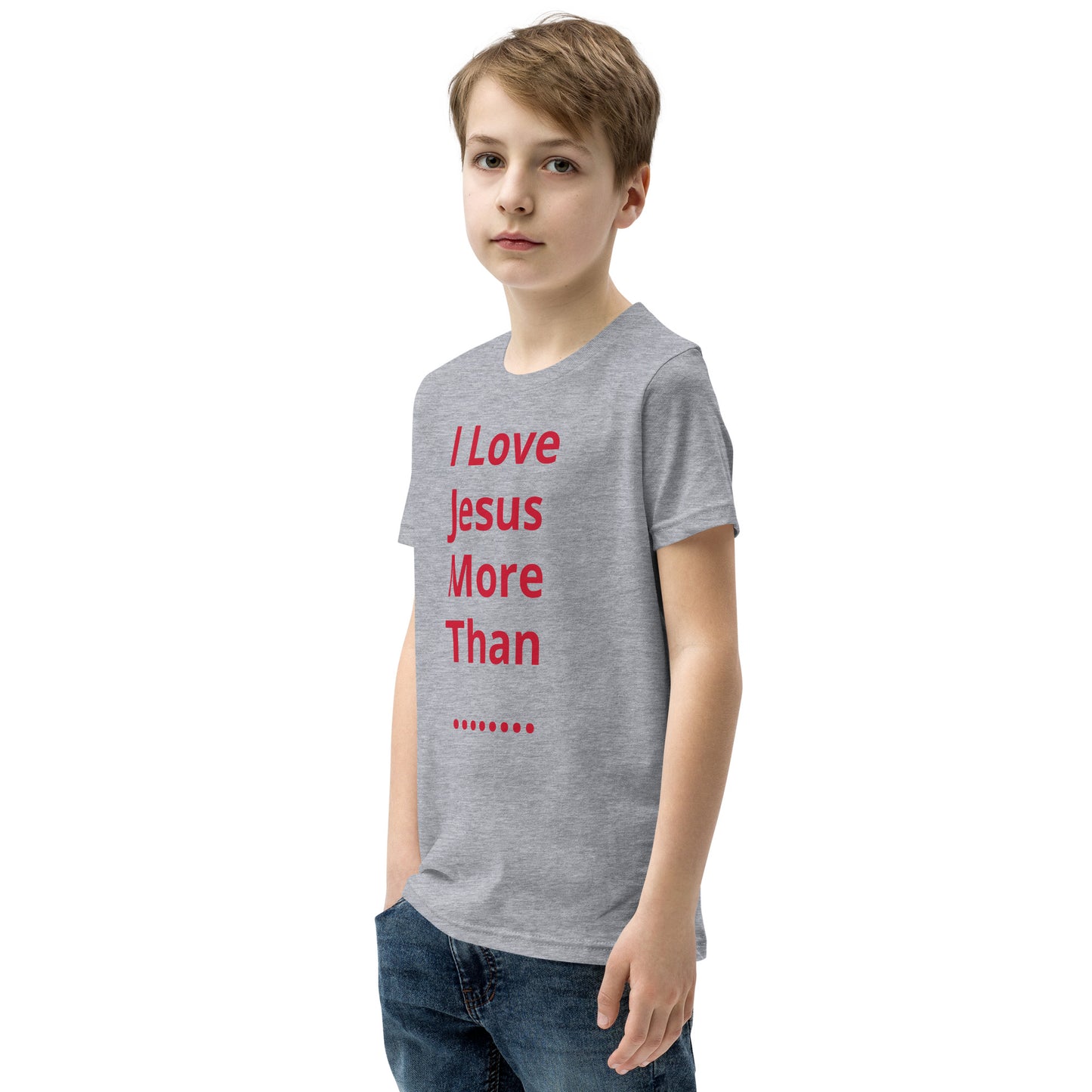 APD I Love Jesus More Than Short Sleeve T-Shirt