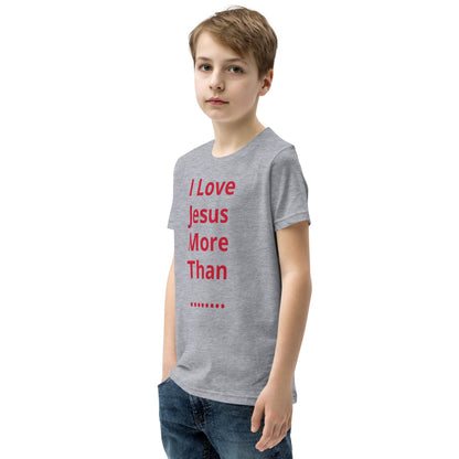 APD I Love Jesus More Than Short Sleeve T-Shirt