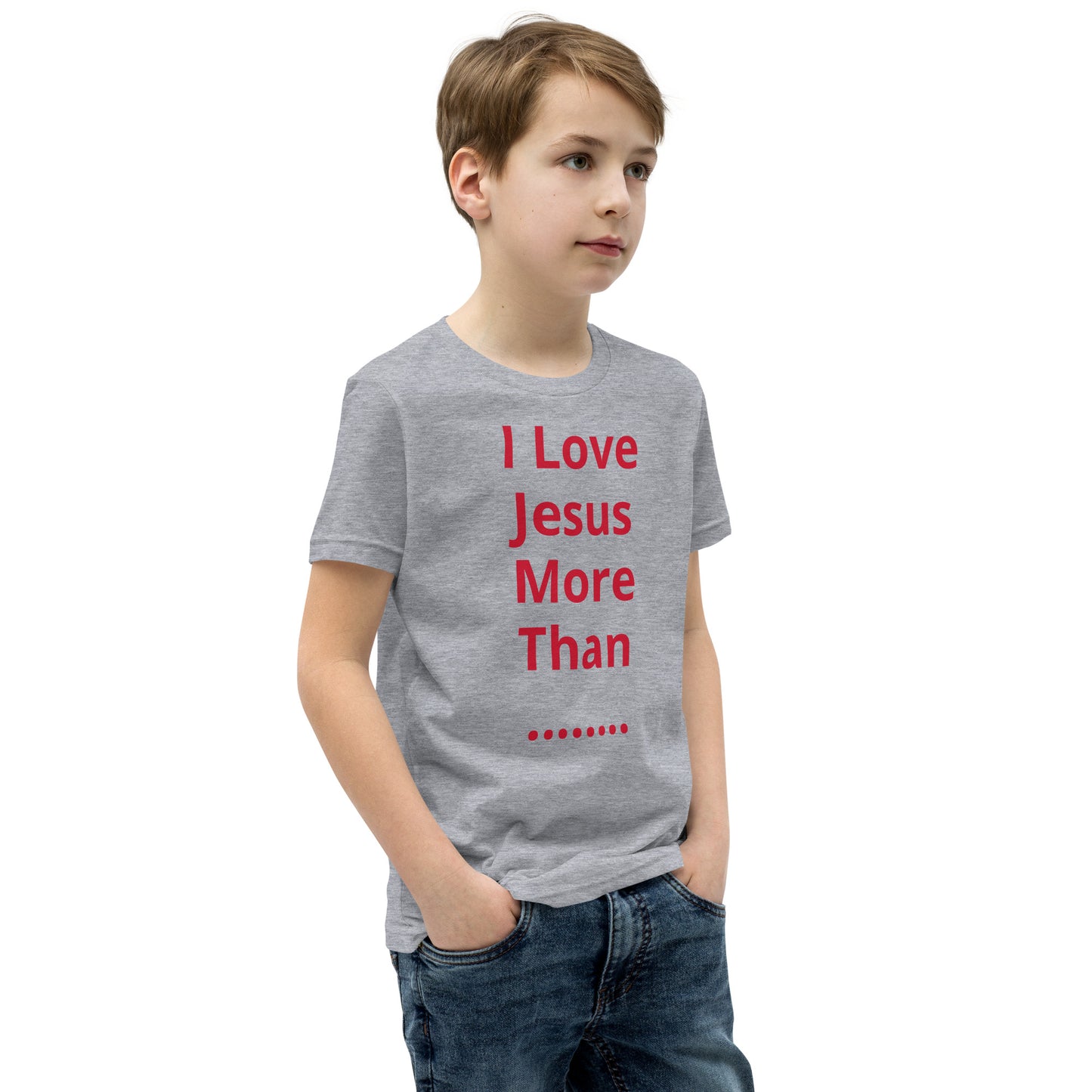 APD I Love Jesus More Than Short Sleeve T-Shirt