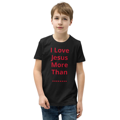 APD I Love Jesus More Than Short Sleeve T-Shirt