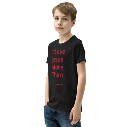 APD I Love Jesus More Than Short Sleeve T-Shirt