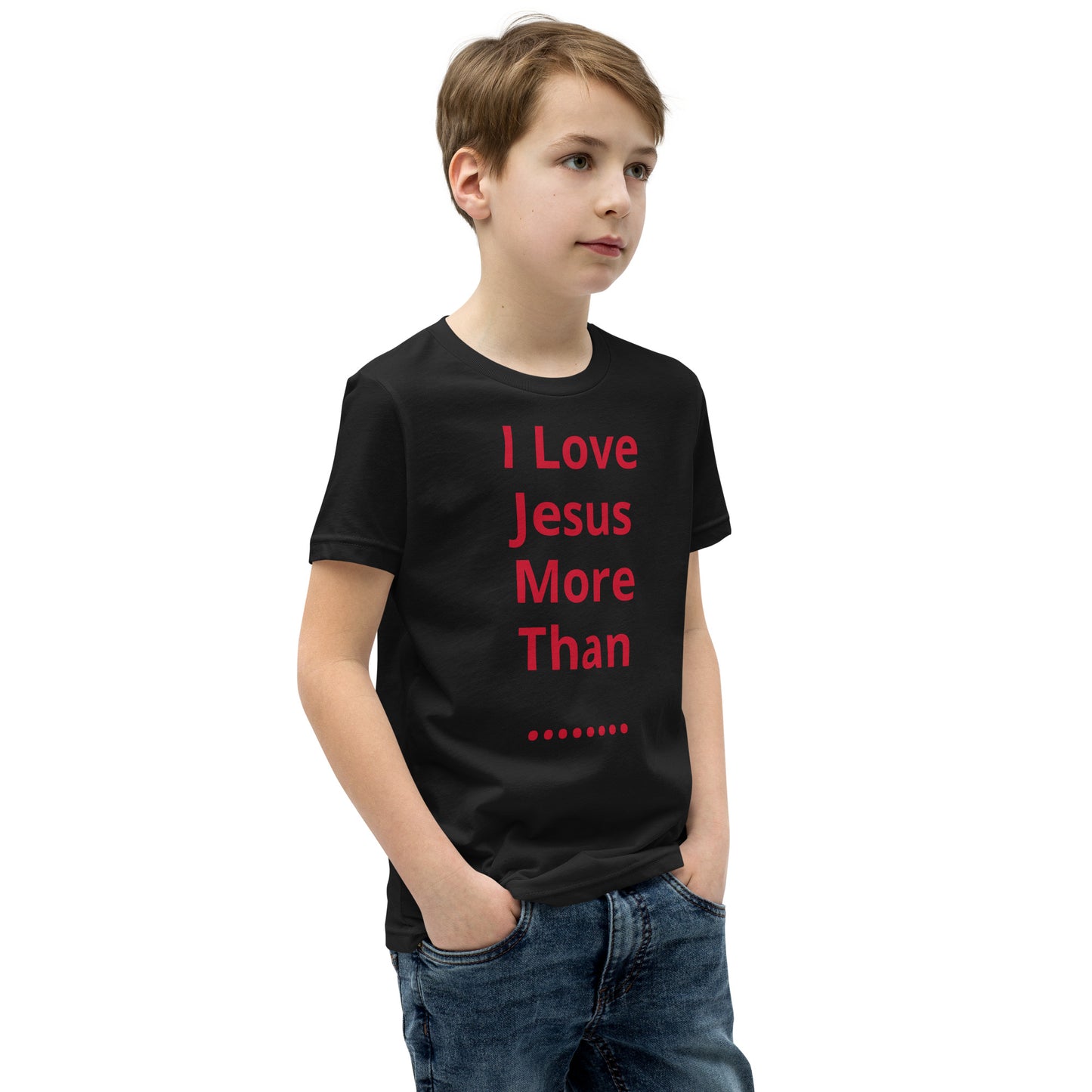 APD I Love Jesus More Than Short Sleeve T-Shirt