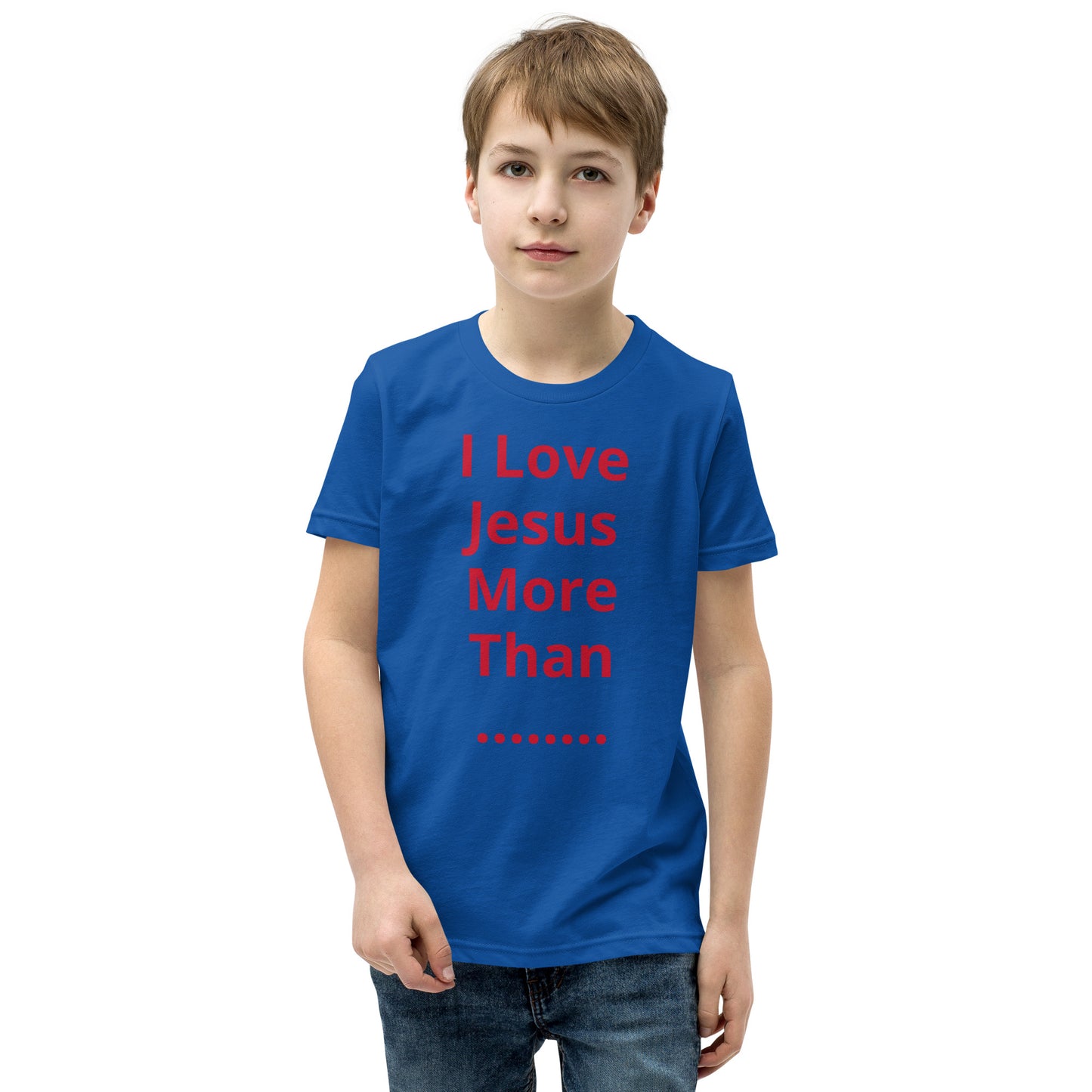 APD I Love Jesus More Than Short Sleeve T-Shirt