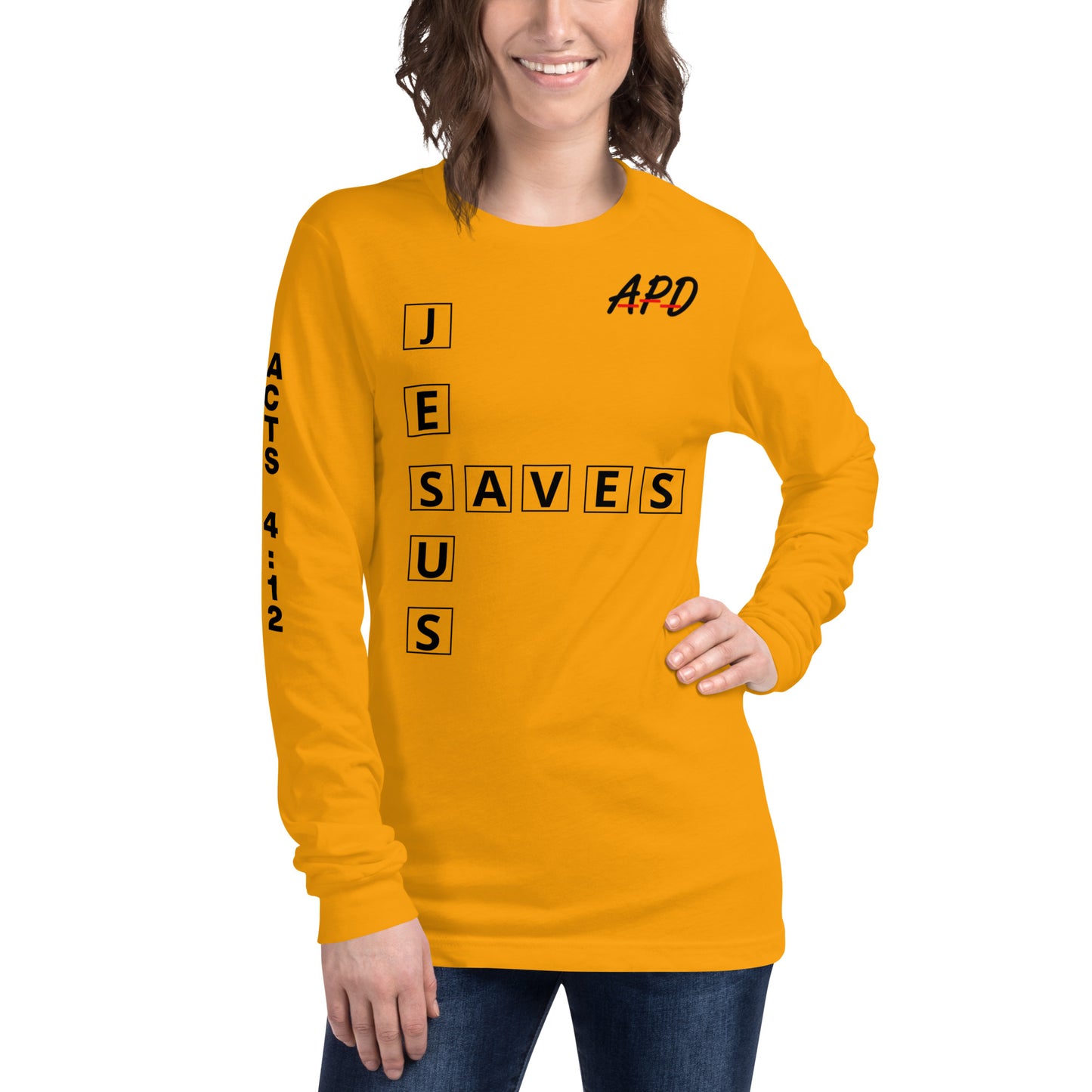 APD Jesus Saves Long Sleeve Tee