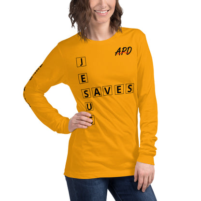 APD Jesus Saves Long Sleeve Tee