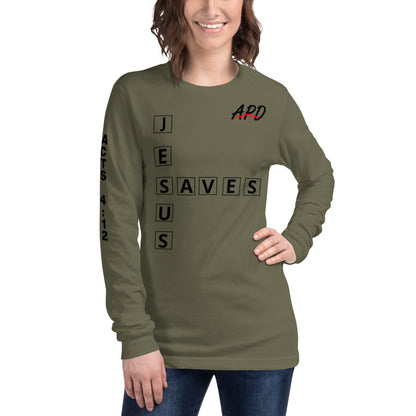 APD Jesus Saves Long Sleeve Tee