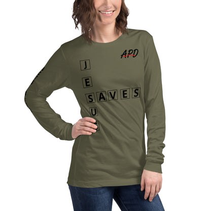 APD Jesus Saves Long Sleeve Tee