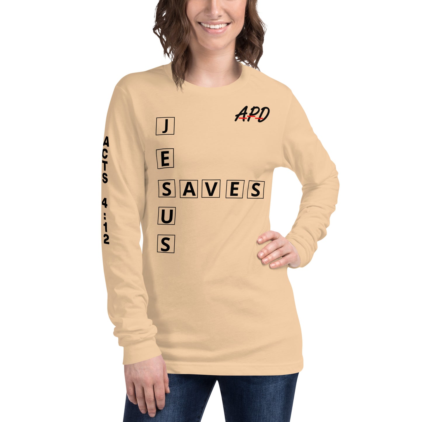 APD Jesus Saves Long Sleeve Tee