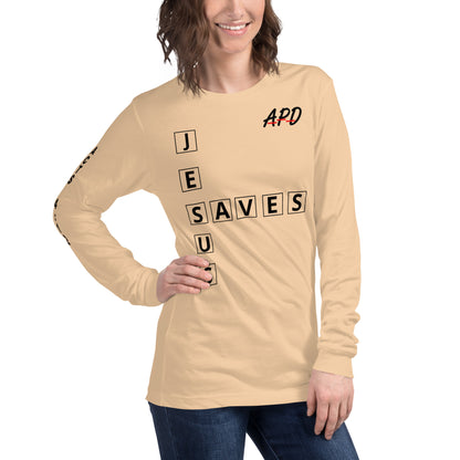 APD Jesus Saves Long Sleeve Tee