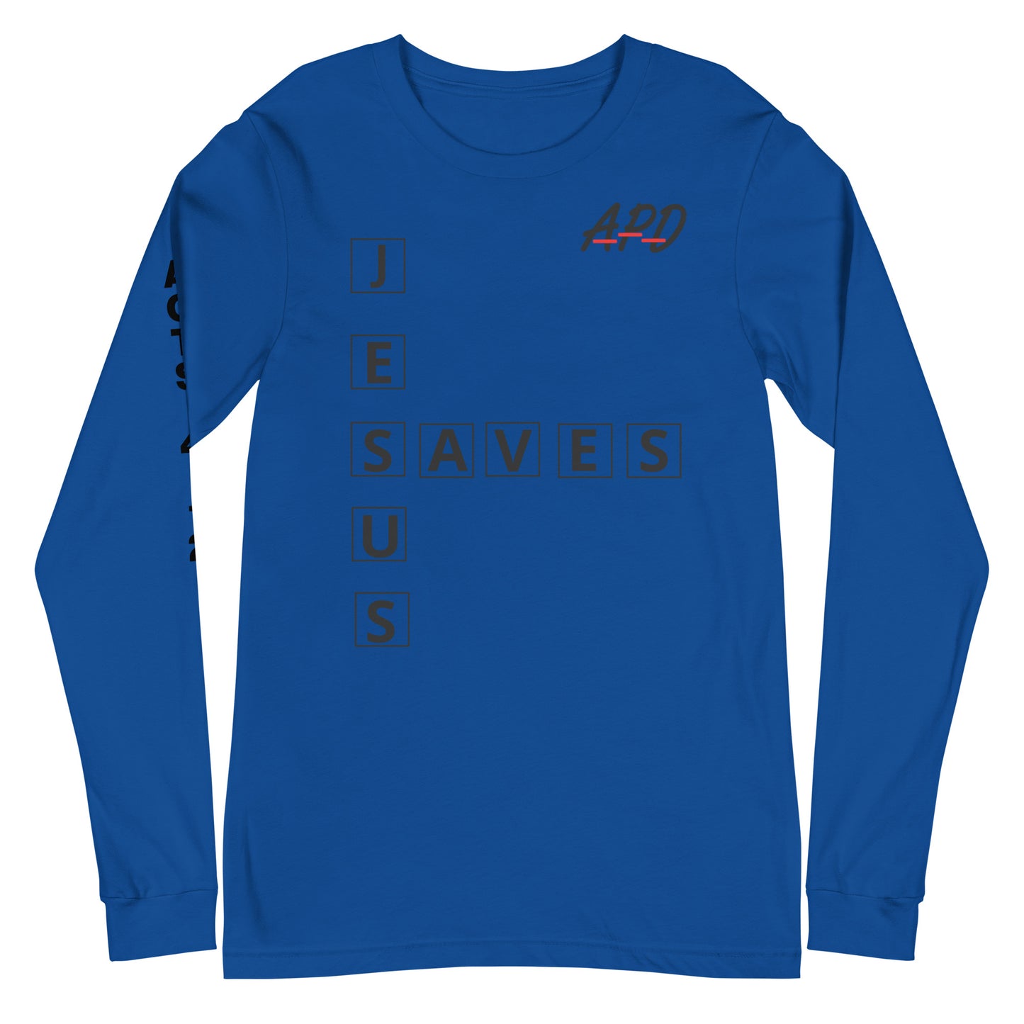 APD Jesus Saves Long Sleeve Tee