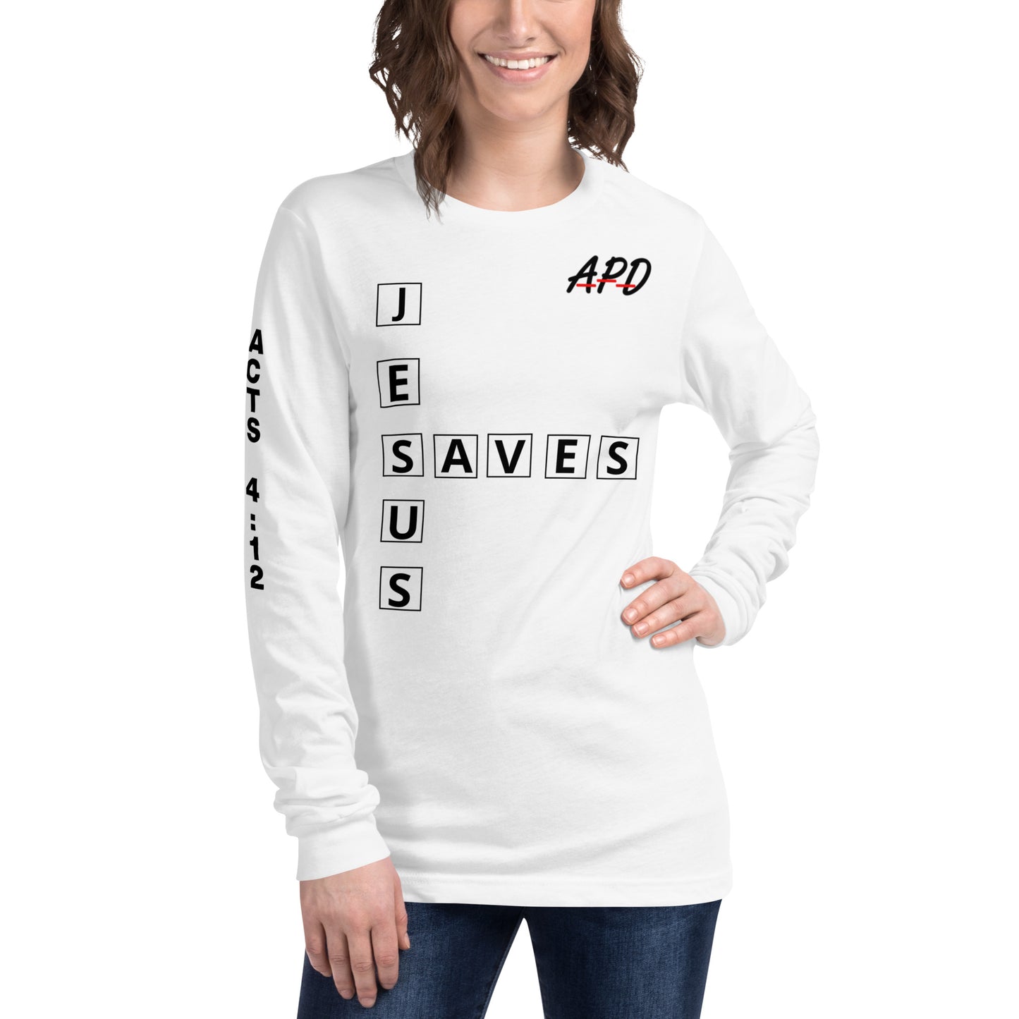 APD Jesus Saves Long Sleeve Tee